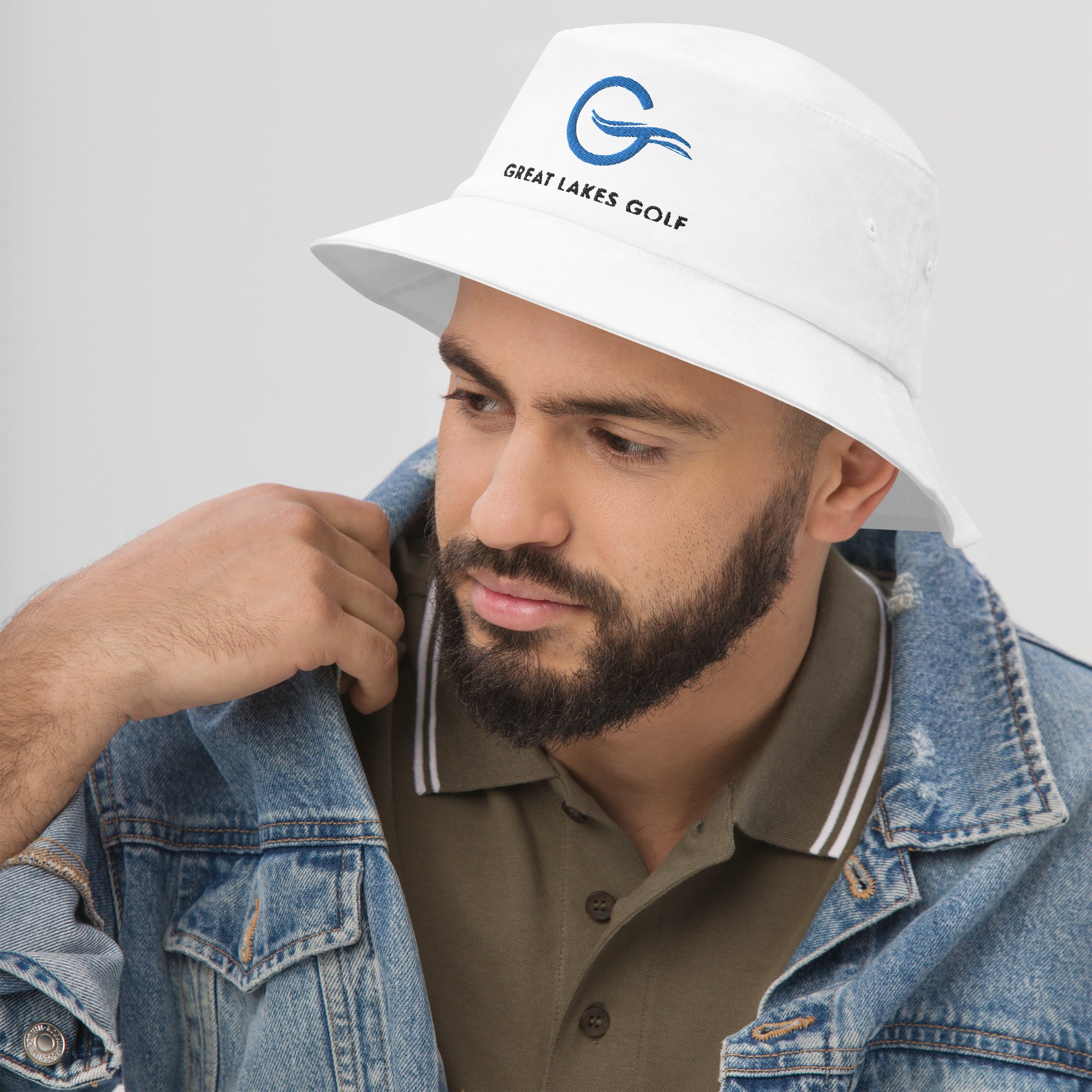 Bucket Hat - White – Great Lakes Golf